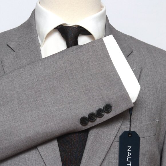 Nautica‎ Men's Suit Blazer Jacket Size 40S Grey D110643 - Picture 11 of 12